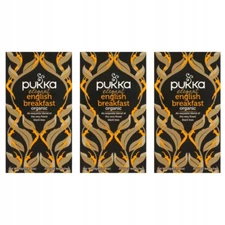 3 x Pukka ENGLISH BREAKFAST - Organic Black Tea 3 x 20 Sachets 50g / 1.76oz