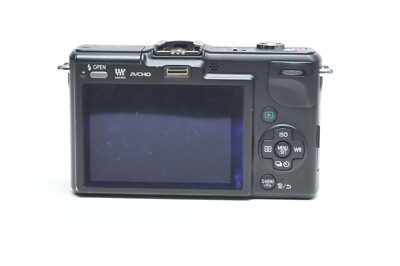 【極美品】Panasonic LUMIX DMC-GF2 ブラック Panasonic Lumix DMC-GF2 12.1MP Mirrorless Digital Camera
