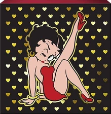 Betty Boop Box Sign - Size 6.25" X 6.25" X 1.5"  (Spoontiques)  New & Boxed