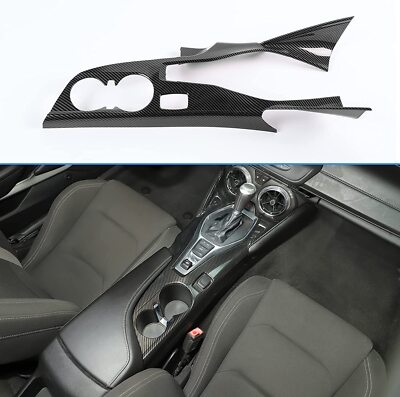 Carbon Fiber Center Konsole Getriebe Shift Trim Abdeckung für Chevy Camaro 16+ S