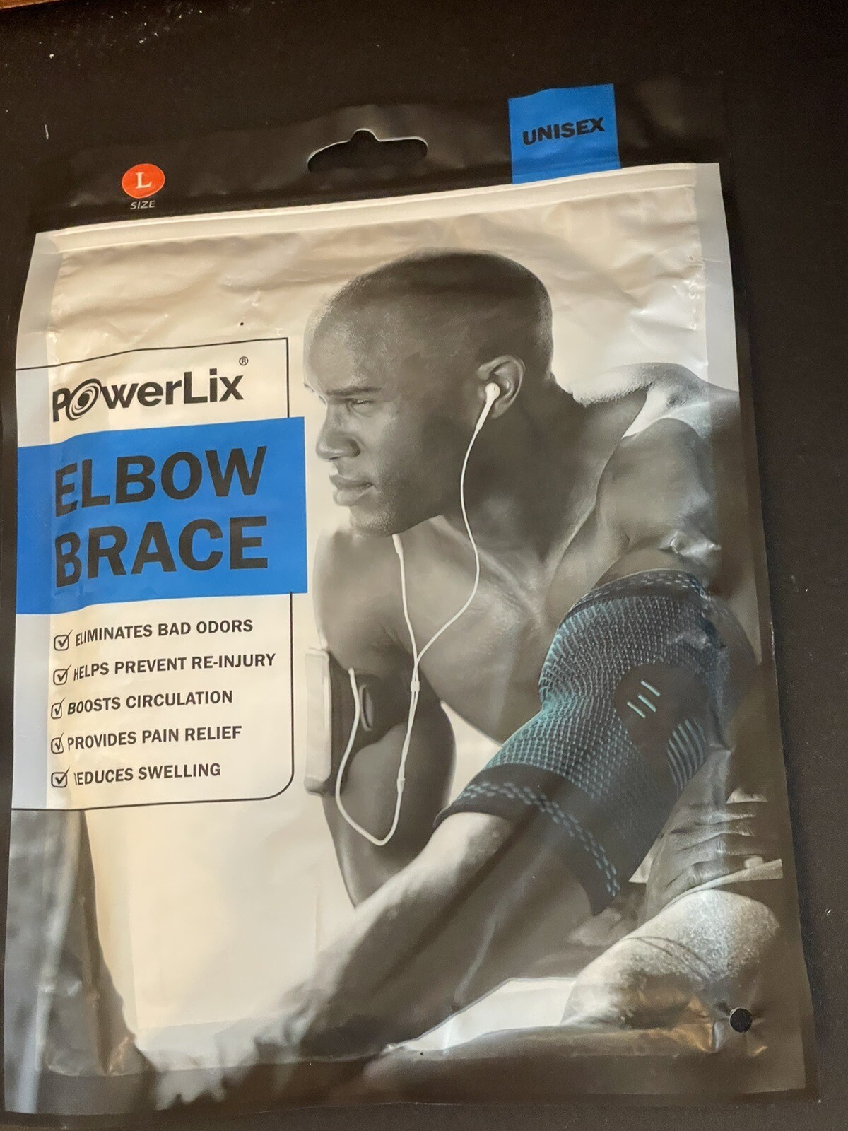 POWERLIX Elbow Brace Compression Support Elbow Sleeve Large eBay