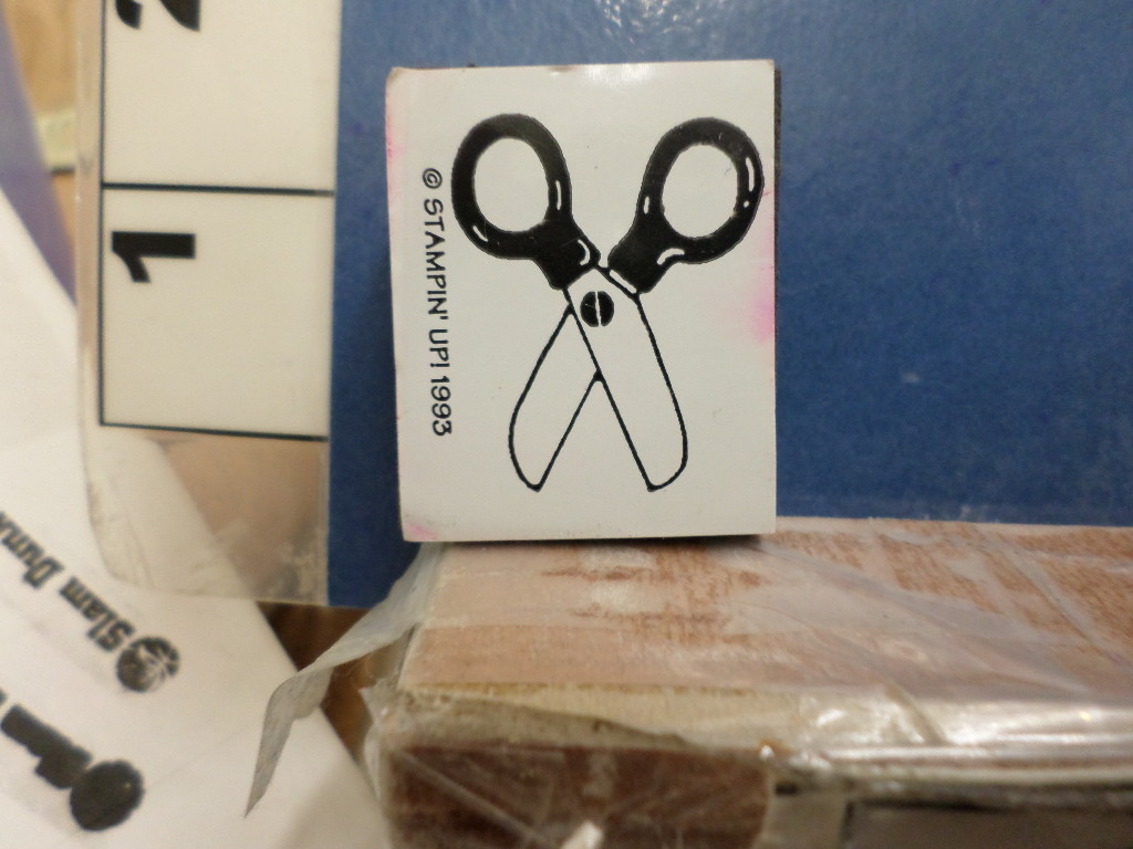 scissors stampin up! RUBBER STAMP 18v | eBay