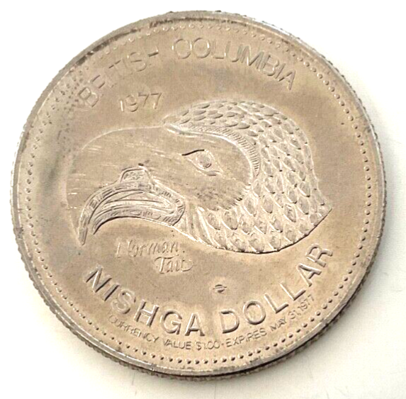 British Columbia Canadian 1977 Nishga Dollar Token | eBay