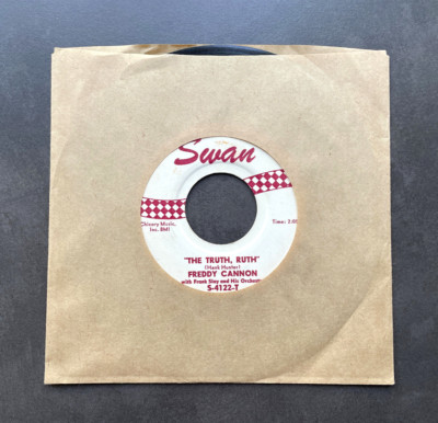 7'' Freddy Cannon - The Truth, Ruth - US Swan