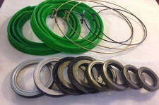 Rockwell 2.5 Ton Front Axle Green Boot and Seal Kit M35 M109 Military Mud Truck