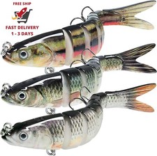 Señuelos de pesca para agua dulce y salada, Swimbait realista para lubina