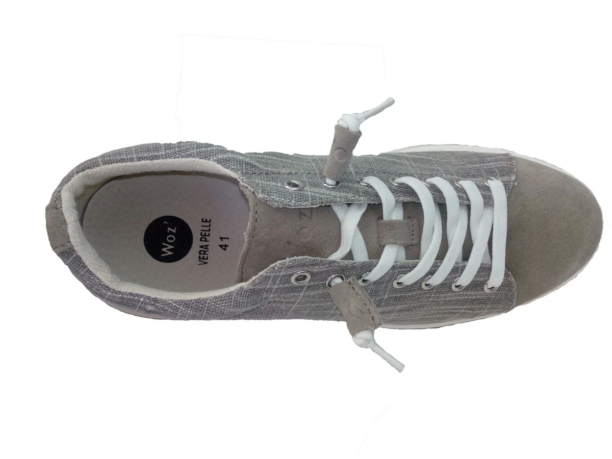 Woz Scarpe Uomo da Infilare Casual tg 41 in Canvas Tortora eBay