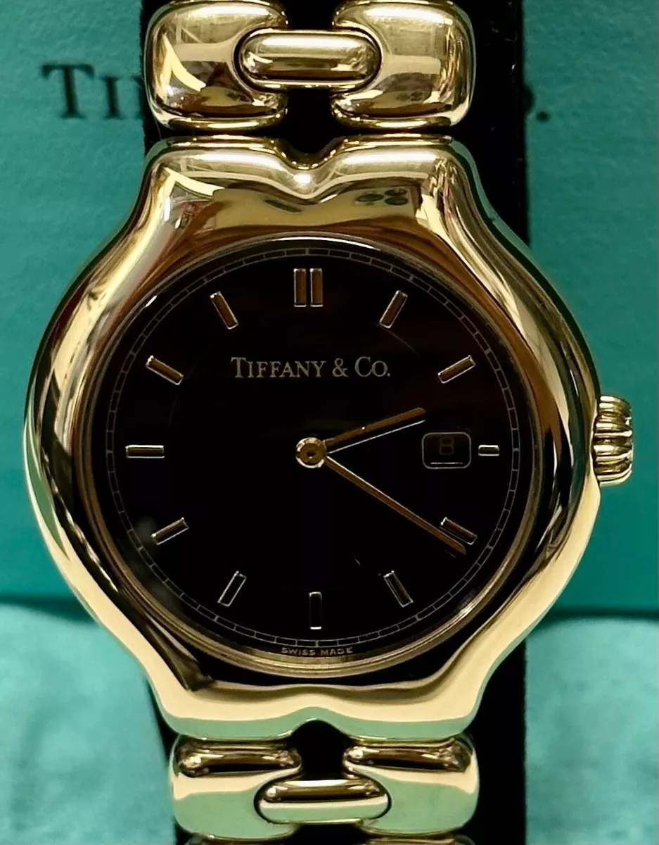 TIFFANY Co. Tesoro 18K Yellow Gold Water Resistant Wristwatch 40K APR w COA