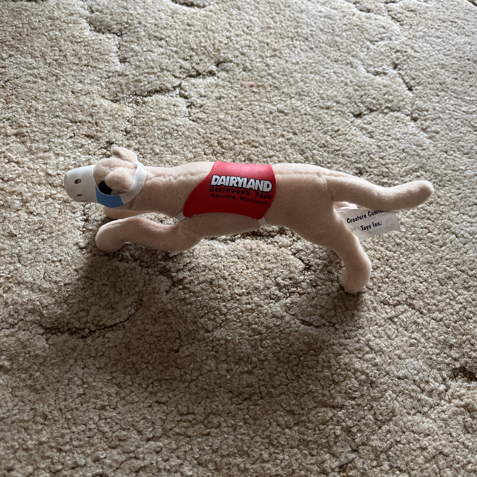 Dairyland Greyhound Park Kenosha Wisconsin Racing Dog 1 9” Plush eBay