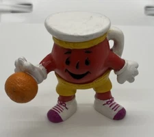 Vintage Kool Aid Man Basketball Figurine Kraft General Foods 90s 2" Tall