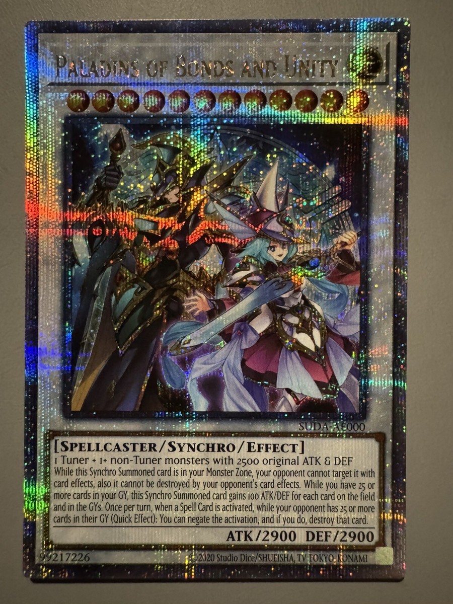 YUGIOH PALADINS OF BONDS AND UNITY ASIA ENGLISH SUDA-AE000 25TH