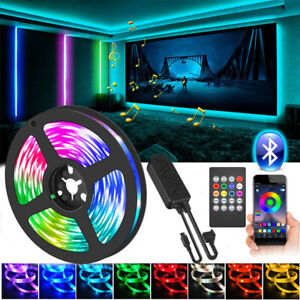 65FT Led Strip Lights 5050 Music Sync 32FT Waterproof Mic+APP+Remote Control Kit