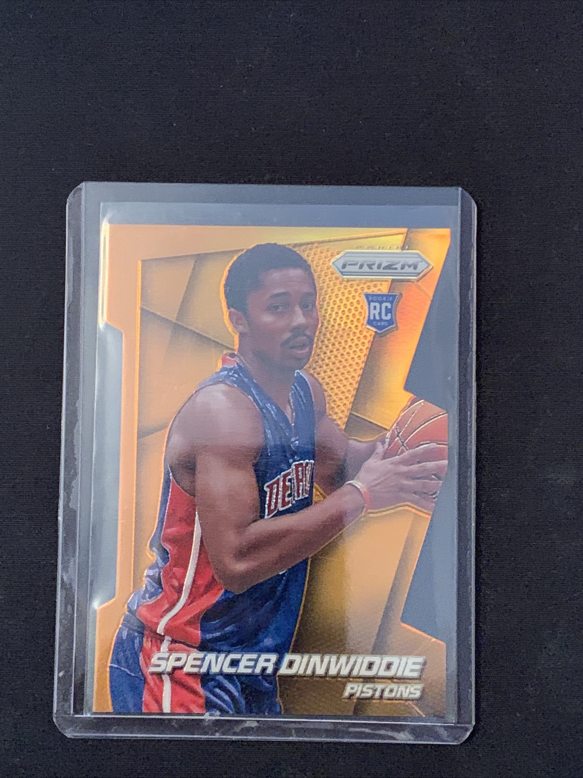 2014-15 Panini Prizm Orange Die-Cut Prizms /139 Spencer Dinwiddie #281 Rookie RC