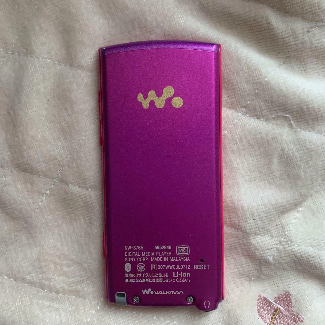 Sony Digital Media Player Walkman NW-S765 16GB Pink Good Working From Japan