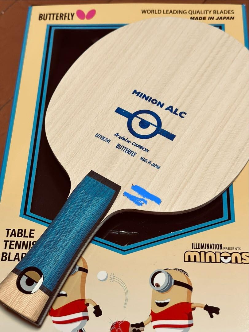 Butterfly Table Tennis Limited Edition Minion ALC-FL Racket Blades 
