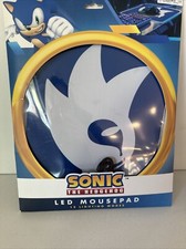NIB SONIC THE HEDGEHOG LED MOUSEPAD- 12 Lighting Modes - SEGA - 13 X 10 Inches