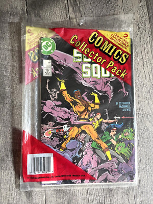 Vintage 1990 DC Comic Books Collectors 2 Pack Wonder Woman Suicide Squad SEALED