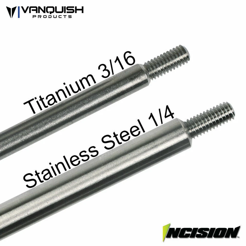 Vanquish Incision SCX10-II 12.3" 1/4 Stainless Steel 10pc Link Kit IRC00070 - Image 2 of 2