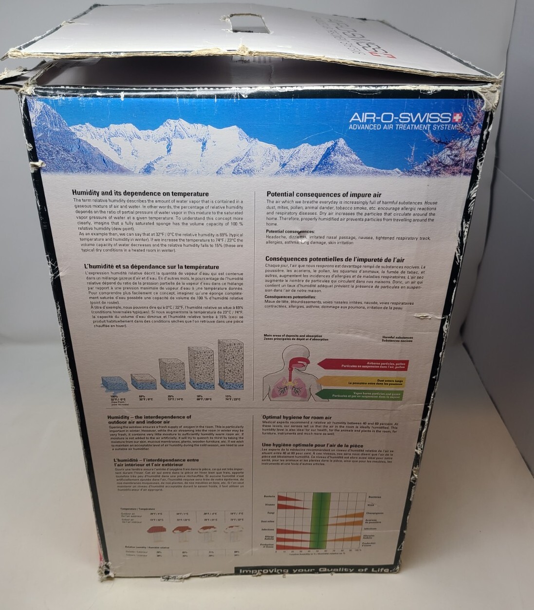 Air-O-Swiss Advanced Air Treatment System AOS 7142 Ultrasonic Humidifier