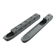 OO Gauge 1:76 Canal Boats x2 &ndash; 3D Printed Model Railway Narrowboat Scenery