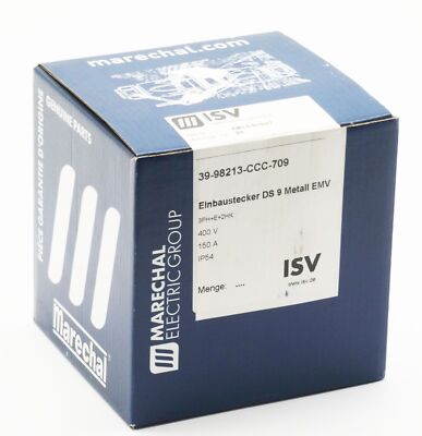 ISV Marechal Electric DS9 39-98213-CCC-709 400V 150A Einbaustecker -sealed-
