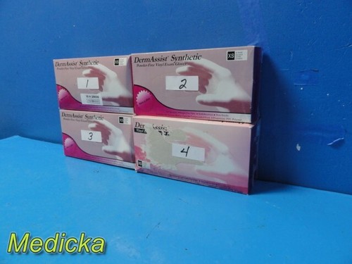 4 guanti innovativi in ​​vinile senza polvere sintetici DermAssist Health Xsmall ~ 28606 - Foto 4 di 12