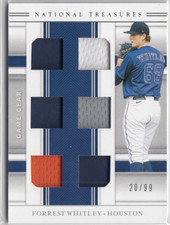 2020 Panini National Treasures Game Gear Materials Eights Forrest Whitley /99