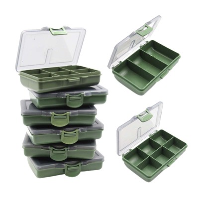 1-8 Grids Carp Fishing Tackle Boxes System Fishing Bait Boxes Storage Box 1/2PCS