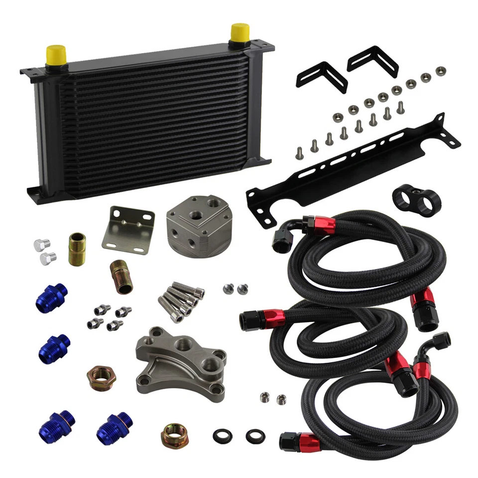 KIT ENFRIADOR DE ACEITE 22 FILAS PARA NISSAN Silvia S13 S14 S15 180SX 200SX 240SX SR20DET BK Foto 3 de 4
