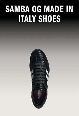 Size 9 - adidas Samba OG Made in Italy Black Croc | eBay