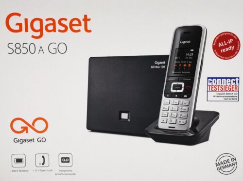 Gigaset S850A Go | Teléfono inalámbrico IP | Contestador automático GO-Box 100 | ECO DECT - Imagen 1 de 4