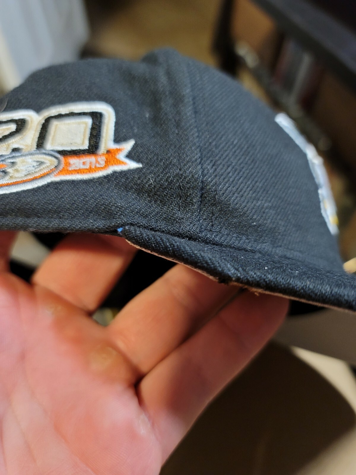 20th Anniversary Patch Mighty Ducks Snapback hat … - image 10