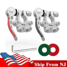 1 Pair Car Battery Terminals Top Post Wire Cable ClampQuick Release Connectors