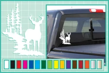 BUCK Deer cut vinyl decal #4 car truck window Hunting sticker Deer Hunt