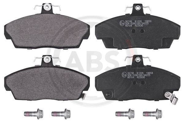 A.B.S. 36746 Bremsbelagsatz, Scheibenbremse Vorne FüR Honda Land Rover Lotus MG-image