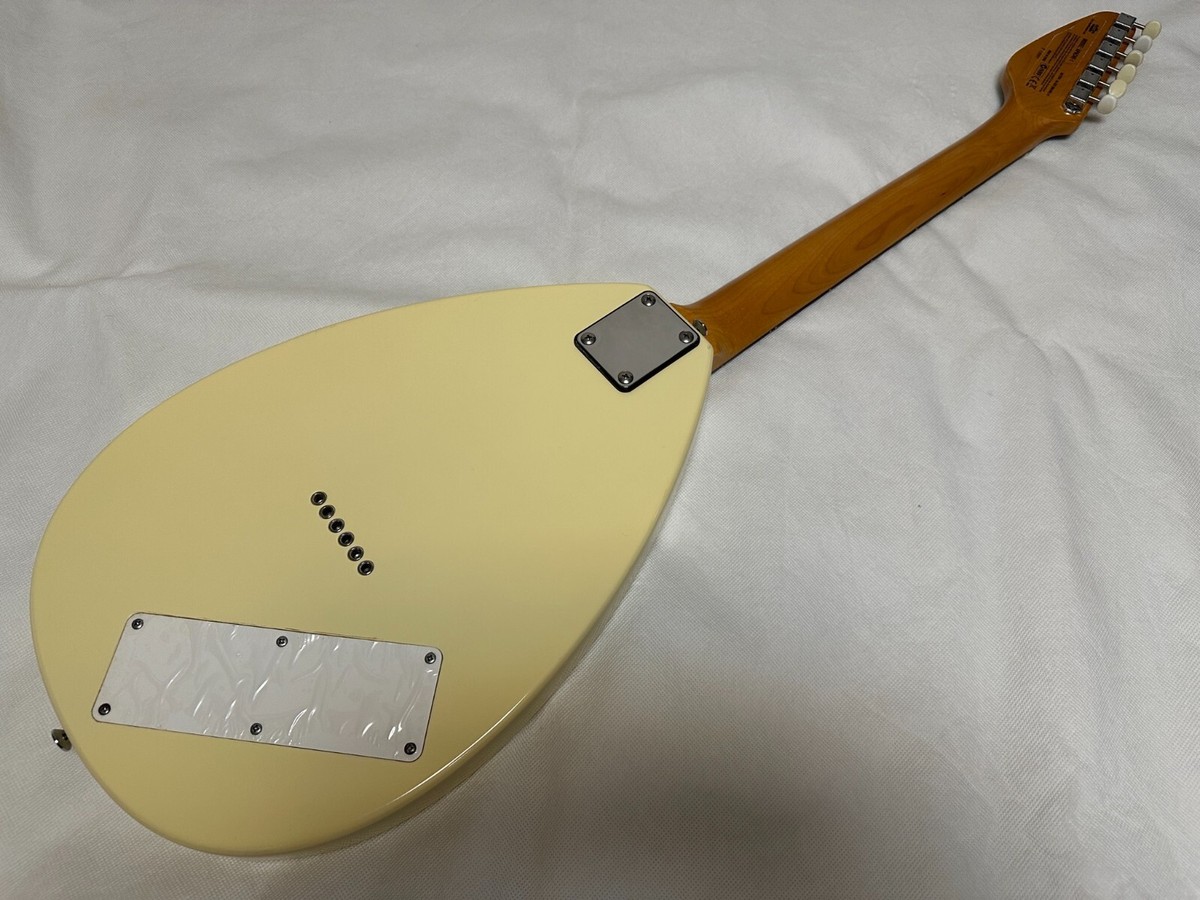 VOX APACHE-1 Teardrop Type Travel Guitar Vintage White Built-in