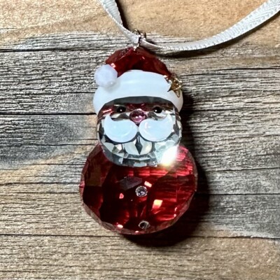 SWAROVSKI Joyful Rocking Santa オーナメント Swarovski Holiday Gift
