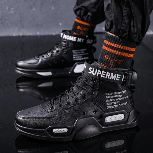 Men's Women's High Top Fashion Sports Shoes Comfortable Casual Outdoor Jogging - Picture 8 of 41