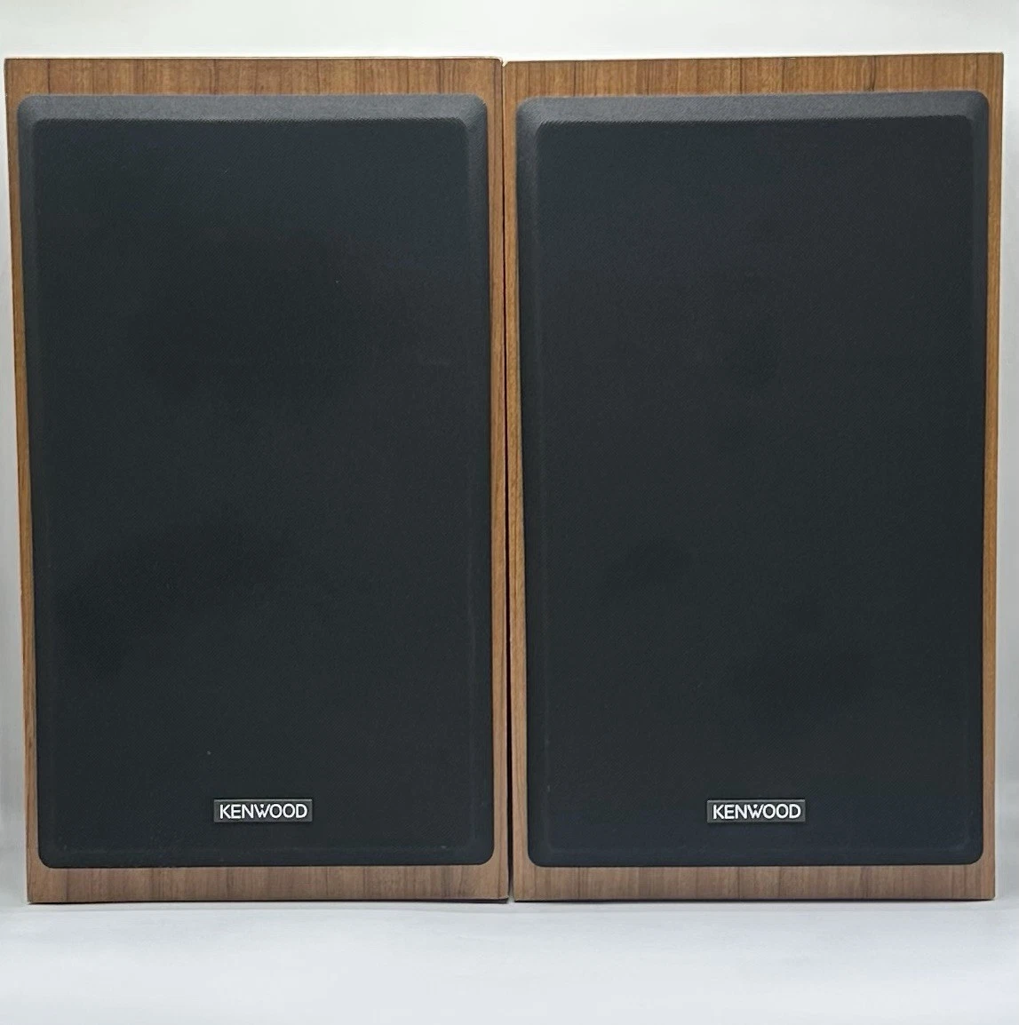 Vintage Kenwood LSK-303 Large Stereo Speakers Pair 2-Way 8 Ohm 100W Woodgrain image 1