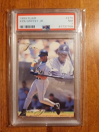 1993 Flair #270 Ken Griffey Jr. Mariners PSA 7 Near Mint