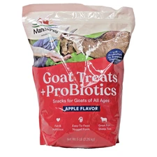 MANNA PRO GOAT TREAT + PROBIOTICS APPLE FLAVORED NUTRIENT GOAT AND SHEEP SNACKS!