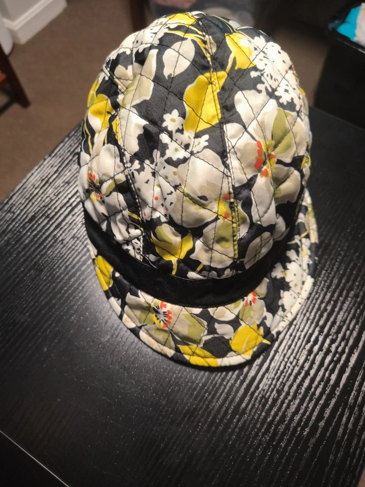 Vera Bradley Retired Dogwood News Girl Fleece Cap - Image 1 of 4