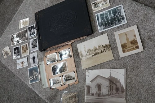 Civil War Veteran G.A.R. Member Photo Album/Scrap Book (~1936) Photos, Clippings