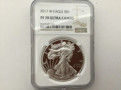 2017 W Silver American Eagle Proof - NGC PF70 Ultra Cameo