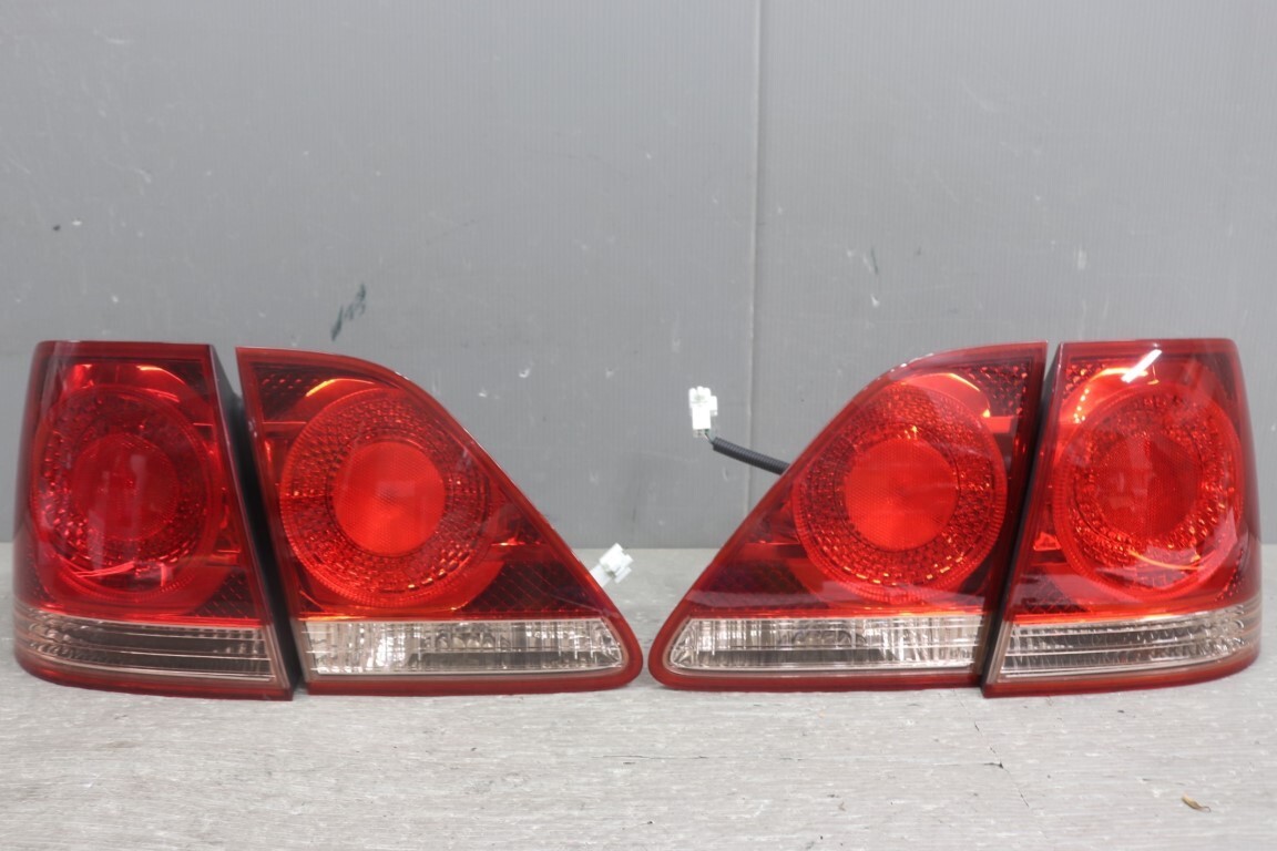 Toyota Crown Athlete GRS184 Tail Lamp Finisher Set 4pcs Genuine Used C-Grade