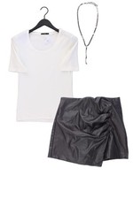 Completo moda donna taglia S con Zero camicia taglia 36, Zara shorts taglia S