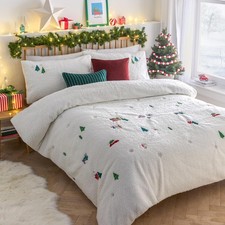 furn. Christmas Together Duvet Cover Set (Snow - Single)