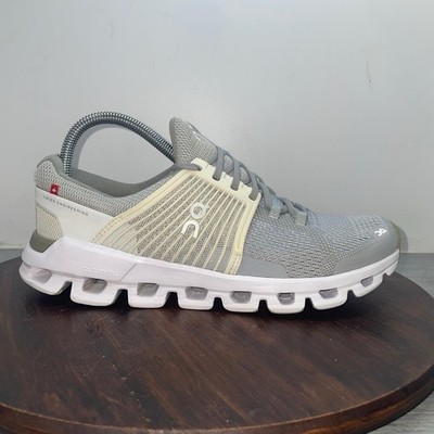 On Womens Cloudswift Glacier Gray White Athletic Running Shoes Sneakers Size 8
