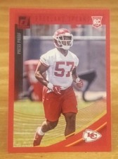 2018 Donruss Press Proof Red RC Breeland Speaks Kansas City Chiefs 