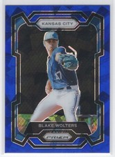 #150 2024 Panini Prizm Blue Ice Blake Wolters Kansas City Royals
